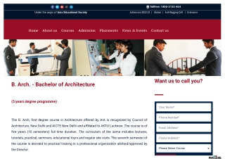 Axis Colleges|B.Arch | Bachelor of Architecture