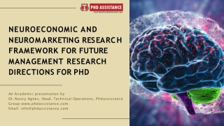 Neuroeconomic and Neuromarketing Research - Phdassistance