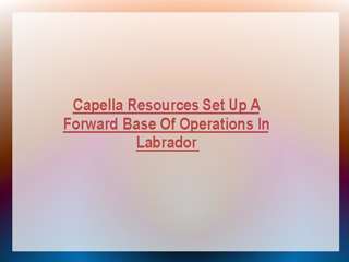 Capella Resources