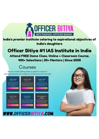 Best IAS Coaching In Bathinda Officer Bitiya