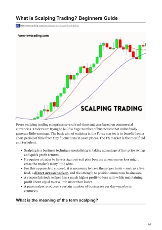 fxreviewtrading.com-What is Scalping Trading Beginners Guide