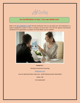 Iso Certification in Uae | Iso-uae-dubai.com