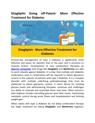 Sitagliptin More Effective Treatment for Diabetes-converted