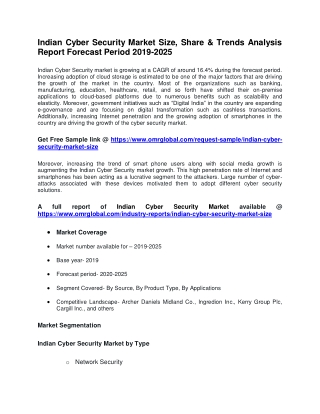 Indian Cyber Security Market Size, Share & Trends Analysis Report