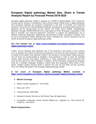European Digital pathology Market Size, Share & Trends Analysis Report
