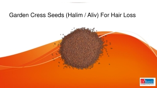 Halim seeds for hair loss