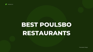 Best Poulsbo Restaurants - PPT