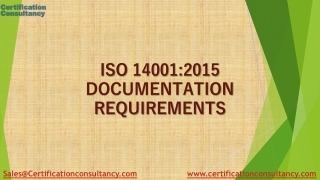 Presentation on ISO 14001 Documents Requirements