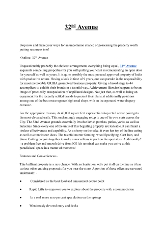 32nd Avenue PDF 2
