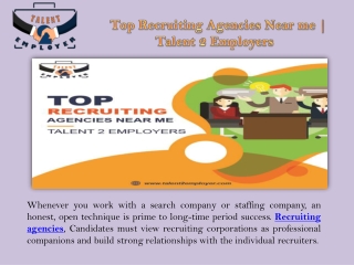 Top Recruiting Agencies Near me