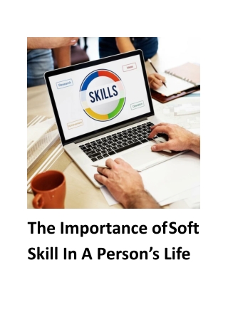 The Importance of Soft Skill In A Person’s Life