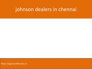 johnson dealers in chennai