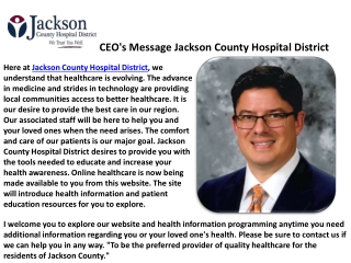 Visitor Information - Emergency Service in Jackson County - Jchd