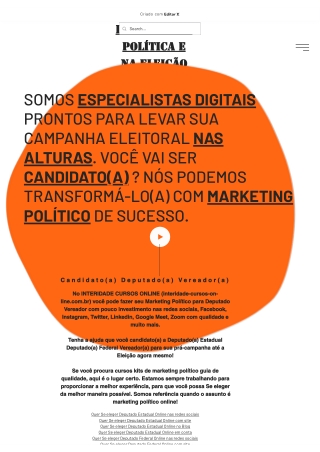 Inovando na Política e Marketing _ da Pré-Campanha a Eleição 2022 - todo Brasil