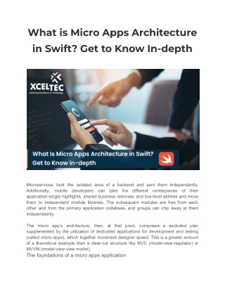 What is Micro Apps Architecture in Swift_ Get to Know In-depth
