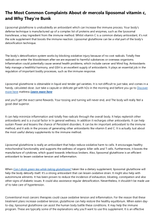 15 Terms Everyone in the liposomal glutathione health benefits Industry Should K