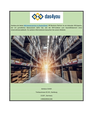 HR-Partnerservice in Deutschland | Das4you.de