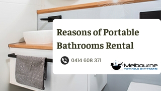Reasons of Portable Bathrooms Rental in Melbourne
