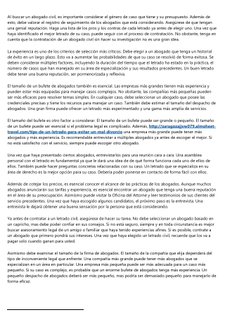 Como eludir un divorcio contencioso