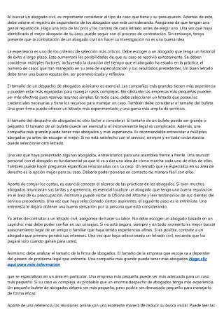 Recomendaciones de un abogado para sus futuros clientes