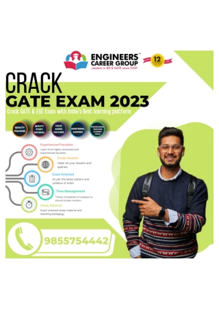 Top GATE Coaching In Chandigarh Engineers Career Group