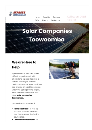 Solar Companies Toowoomba