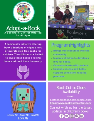 adopt a book bookworm central