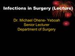 Infections in Surgery Lecture