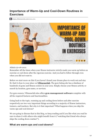 blogs.vfitnessclub.com-Importance of Warm-Up and Cool-Down Routines in Exercises