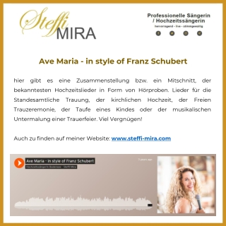 Ave Maria - in style of Franz Schubert
