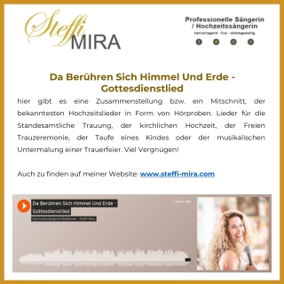 Da Berühren Sich Himmel Und Erde - Gottesdienstlied