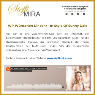 Wir Wünschen Dir sehr - In Style Of Sunny Dale