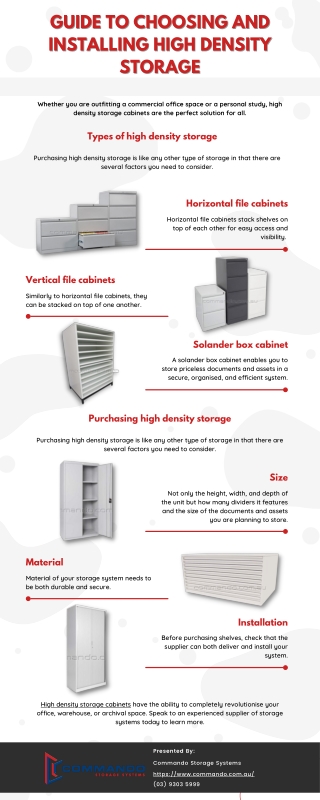 Guide to Choosing and Installing High Density Storage