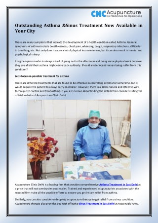 Asthma Treatment in East Delhi