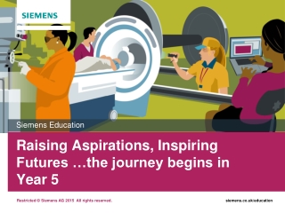 Raising Aspirations, Inspiring Futures …the journey begins in Year 5