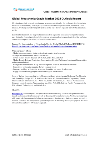 Global Myasthenia Gravis Market Overview Analysis and Growth