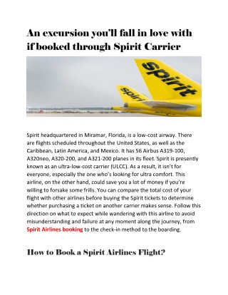 An excursion you’ll fall in love with if booked through Spirit Carrier