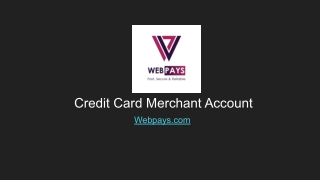 Credit Card Merchant Account