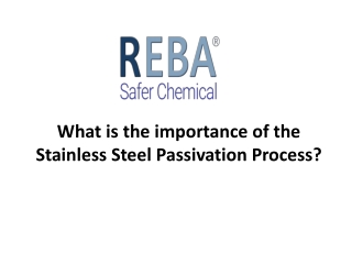 Stainless Steel Passivation Process