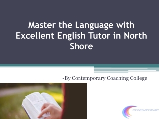 English Tutor North Shore