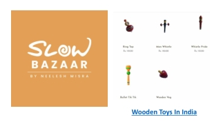Best Wooden Toys In India