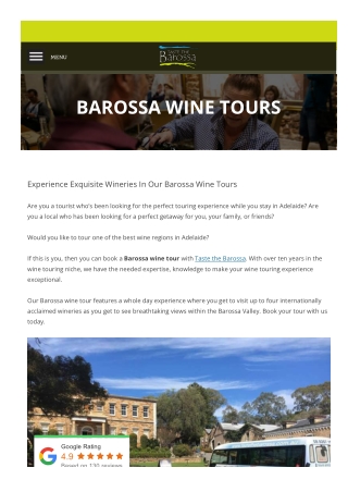 Barossa Wine Tours
