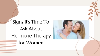 Hormone Therapy for Women