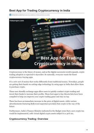 fxlearnpro.com-Best App for Trading Cryptocurrency in India
