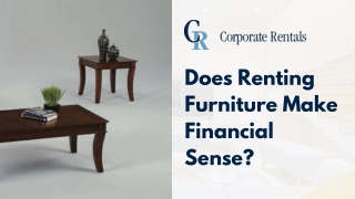 Does Renting Furniture Make Financial Sense?