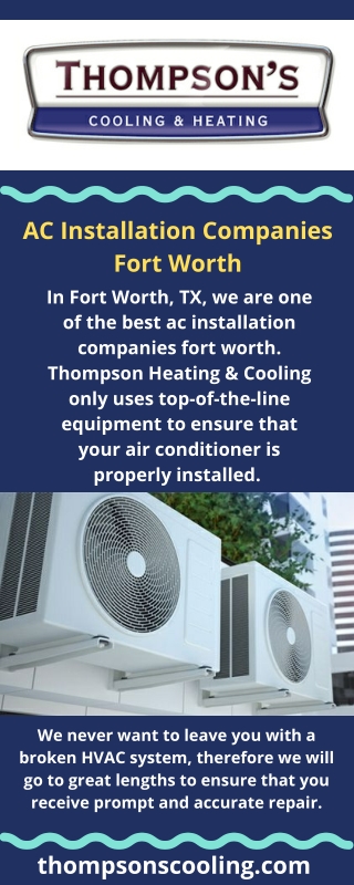 AC Installation Companies Fort Worth