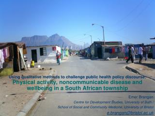 Using qualitative methods to challenge public health policy discourse: Physical activity, noncommunicable disease and we