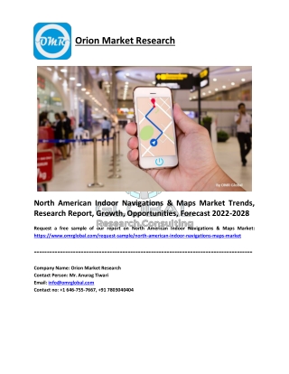 North American Indoor Navigations & Maps Market Size, Share, Forecast 2022-2028