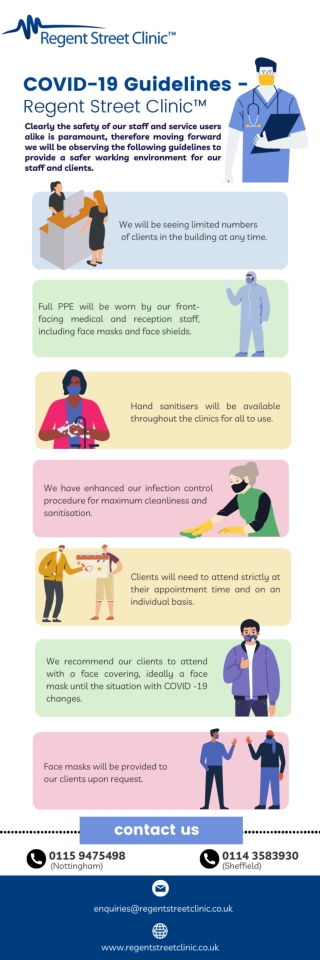 Covid 19 Guidelines – Regent Street Clinic™