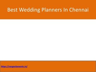 wedding event organisers in chennai